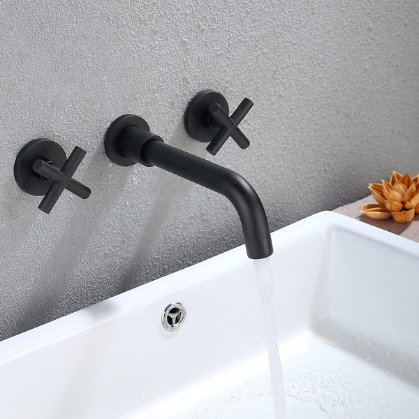 浴室水龙头壁挂式浴室水槽水龙头Bathroom Faucet Wall Mounted Bathroom Sink Faucet-Archaize-4