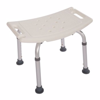 PE吹塑板铝管 方形座板 白色 洗澡椅 CST-3011
