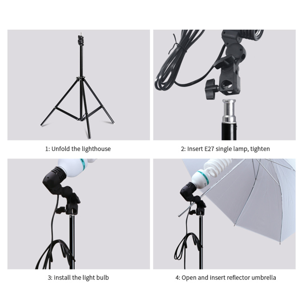 欧规 PK018 85W 长方形 带柔光伞和柔光箱加改良布和背景支架 摄影套装-25
