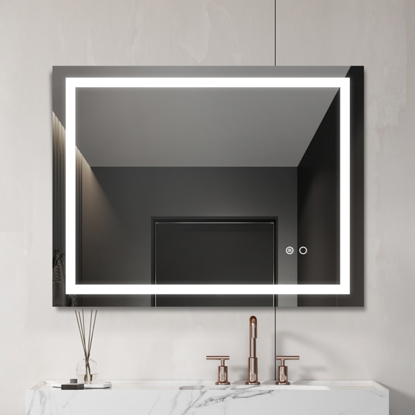36“*28”LED照明浴室壁挂式镜子-6