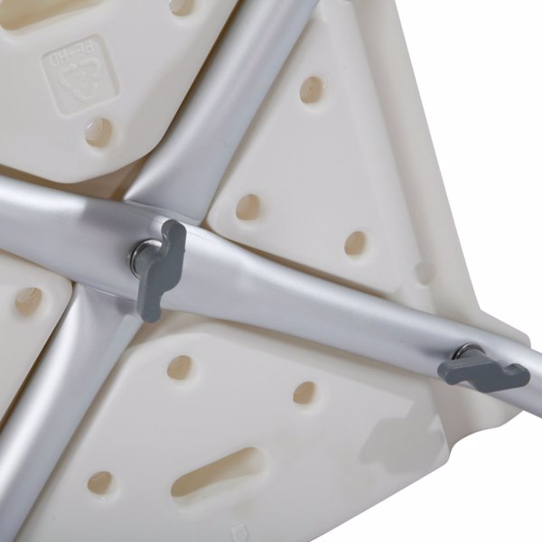 PE吹塑板铝管 带靠背 白色 洗澡椅 CST-3012-9