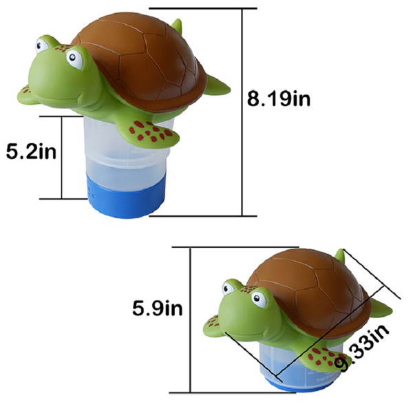 9 英寸可折叠 海龟形游泳池氯分配器(亚马逊/沃尔玛禁售)-3