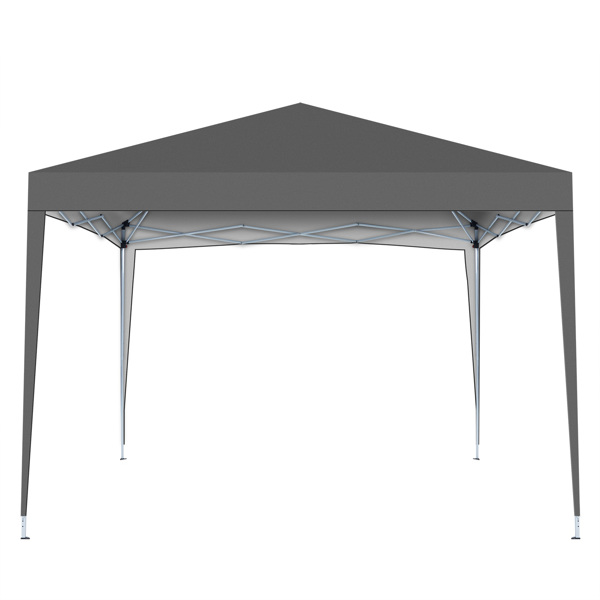 3x3M 弹出式速开凉棚 帐篷 210D 带防水涂层 + 收纳袋 深灰色-4