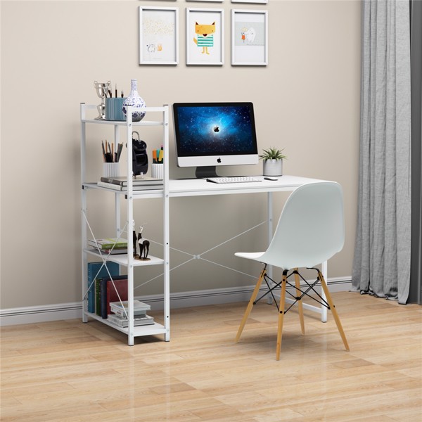 47英寸现代书桌带双面书架电脑桌办公桌（亚马逊禁售）-2