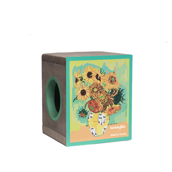 叮可生活SANTU艺术系列装饰画猫窝猫抓板向日葵（拼装版）Tinklylife Santu Art Cat House And Scratcher (DIY) Sunflower