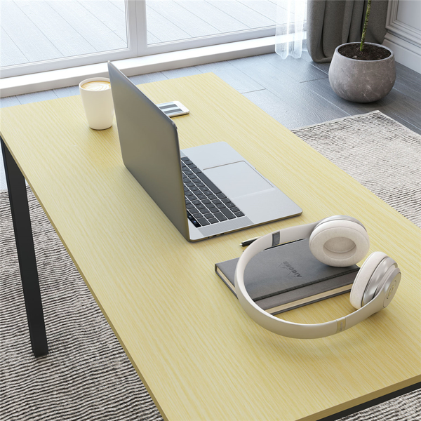 63英寸现代简约电脑桌办公桌，橡木（亚马逊禁售）-4
