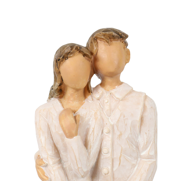 三口之家雕塑创意家庭小雕像树脂爱心家庭雕像装饰-4