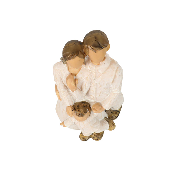 三口之家雕塑创意家庭小雕像树脂爱心家庭雕像装饰-10