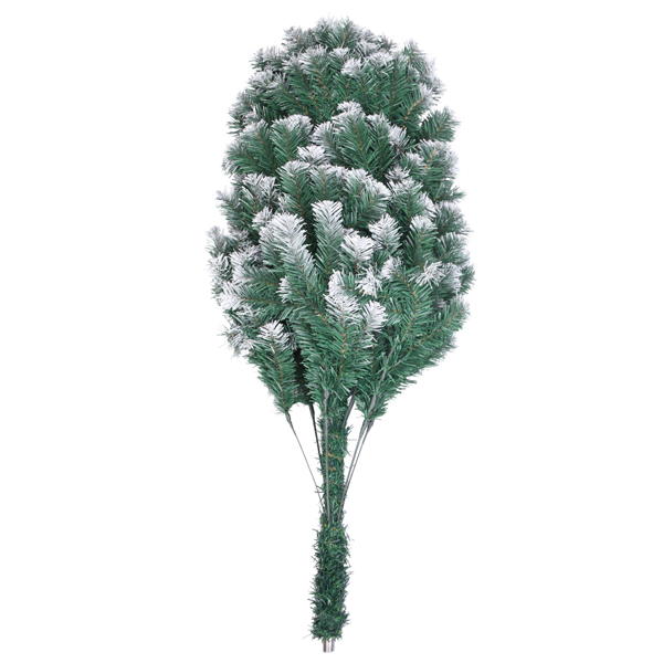 绿色尖头喷白 7ft 870枝头 PVC材质 圣诞树 N101 欧洲-8