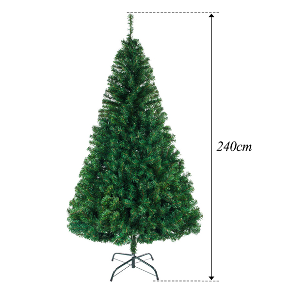 绿色 8ft 1138枝头 PVC材质 圣诞树 N101 欧洲-12