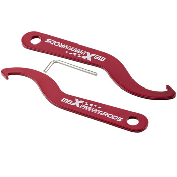 弹簧减震扳手1 Pair COILOVER ADJUSTMENT WRENCH SUSPENSION C SPANNER TOOL RED