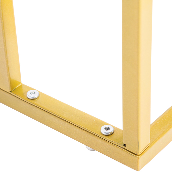 拆装 单层 C型桌 大理石 PVC 密度板 铁 边几 白色 金色喷塑 30*48*58cm N101 英国 欧洲-14