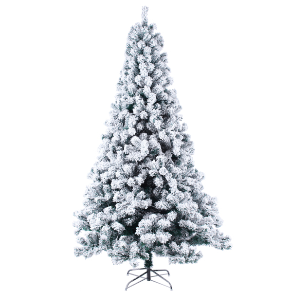 绿色植绒 6ft 550灯 暖色8模式 928枝头 自动树结构 PVC材质 圣诞树 美规 N101 美国-4