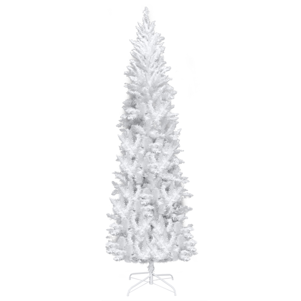 白色 7.5ft 350灯 暖色8模式 尖头铅笔造型 PVC材质 圣诞树 美规 N101 美国-7
