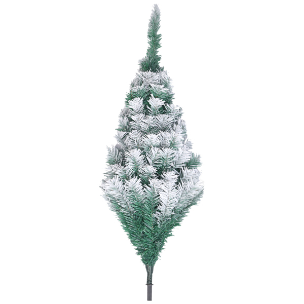 绿色尖头喷白 7ft 870枝头 PVC材质 圣诞树 N101 欧洲-6