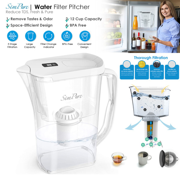 SimPure 饮用水过滤罐4级复合水过滤器DP03R 亚马逊eBay禁售-4