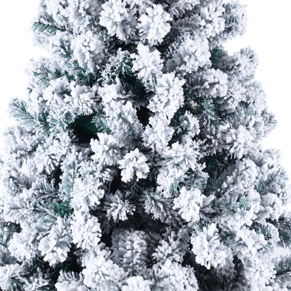 绿色植绒 6ft 550灯 暖色8模式 928枝头 自动树结构 PVC材质 圣诞树 美规 N101 美国-6