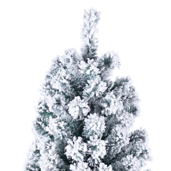 绿色植绒 6ft 550灯 暖色8模式 928枝头 自动树结构 PVC材质 圣诞树 美规 N101 美国-5
