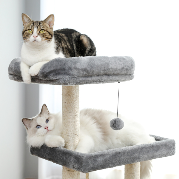 Medium Cat Tree Activity Center With Spacious Perches 2 Plush