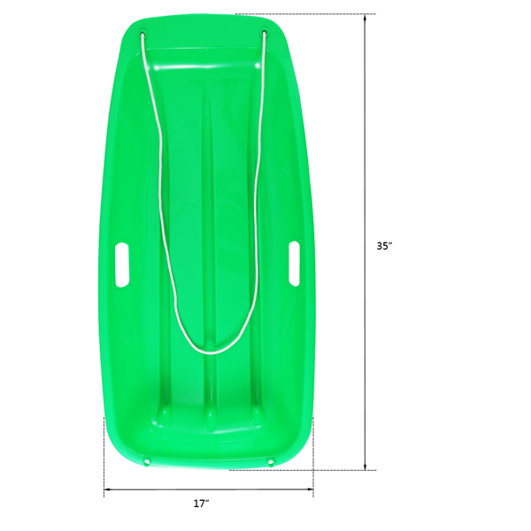 【滑雪用品】2pcs 88*42*11cm 红绿色 滑雪板 塑料 S101-12
