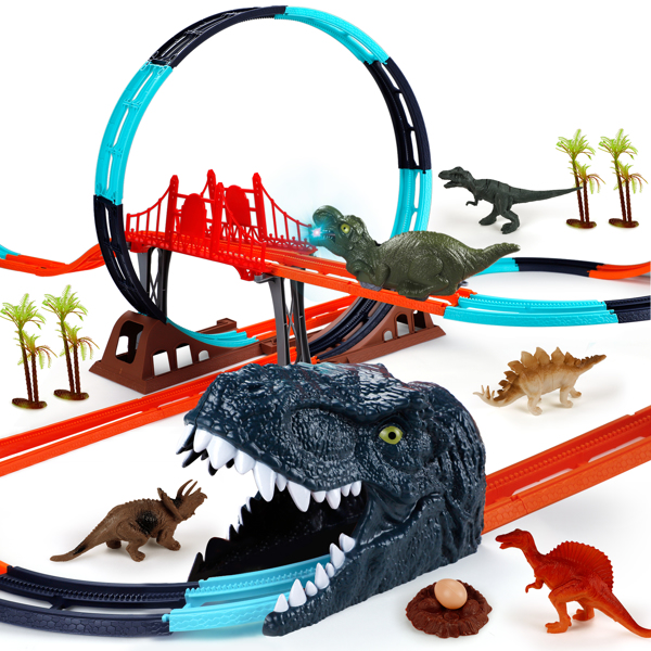(亚马逊禁售)恐龙轨道玩具-1