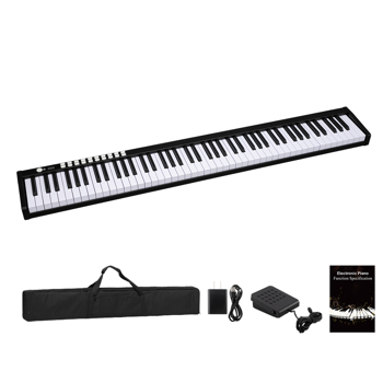 【AM不售卖】Glarry GPP-101 便携式 电钢琴 标准力度 黑色 88键