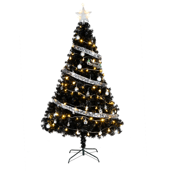 黑色 6ft 1600枝头 PVC材质 圣诞树 N001 美国-12
