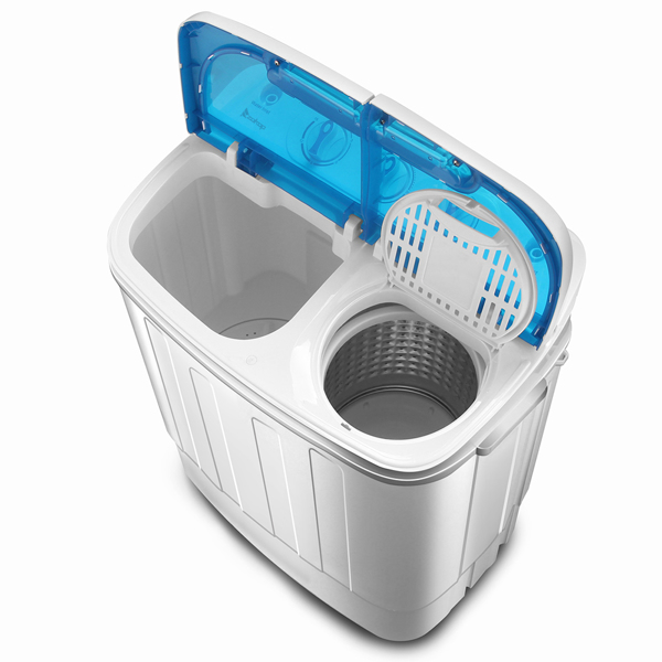 ETL标准美规 XPB46-RS4 13.4lbs 洗衣机 110V 550W 双桶带排水泵 塑料 蓝白 半自动-5