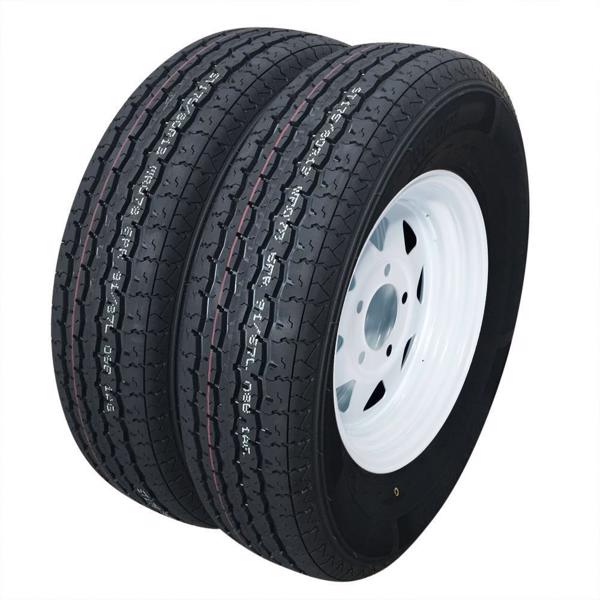 ZY ST175/80R13 5Lug 6PR White Rim QM078*2 车轮 MP-1