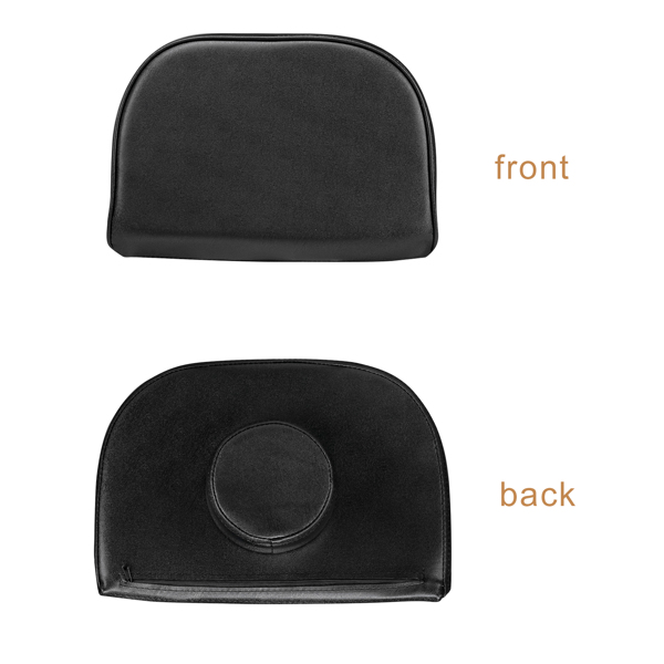 PVC皮铁框架 73in 靠背腿角度可调 带小凳 美容床 黑色 HZ015-56