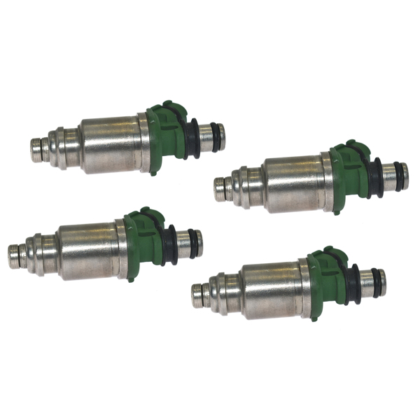 喷油嘴 4 pcs Fuel Injectors 23250-74100 Fit for 1992-2000 for T-oyota Camry 2.2L, 1998-2000 for T-oyota RAV4 2.0L, 1999-2000 for T-oyota Solara 2.2L, 2 Holes-3