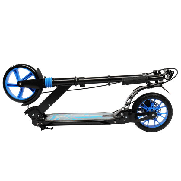 LALAHO 碳钢+铝合金 可折叠 三档调节 蓝色 踏板车 110*99*37cm-5