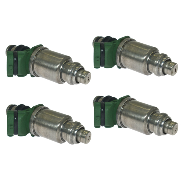 喷油嘴 4 pcs Fuel Injectors 23250-74100 Fit for 1992-2000 for T-oyota Camry 2.2L, 1998-2000 for T-oyota RAV4 2.0L, 1999-2000 for T-oyota Solara 2.2L, 2 Holes-5