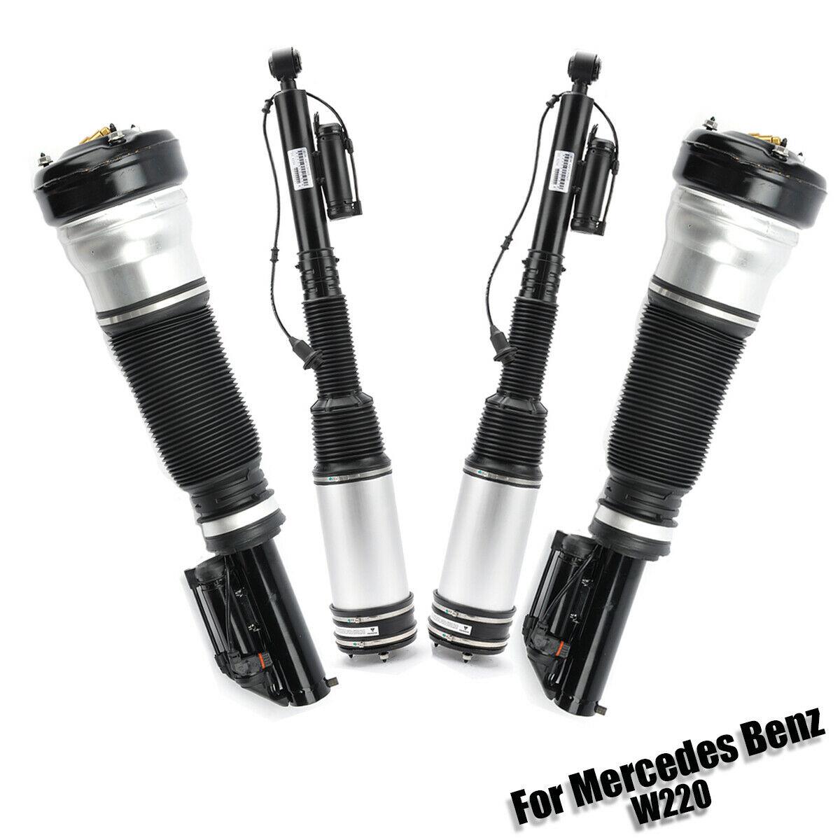 4pc Front & Rear Air Suspension Shock Strut For Mercedes S-Class W220 S430 S500