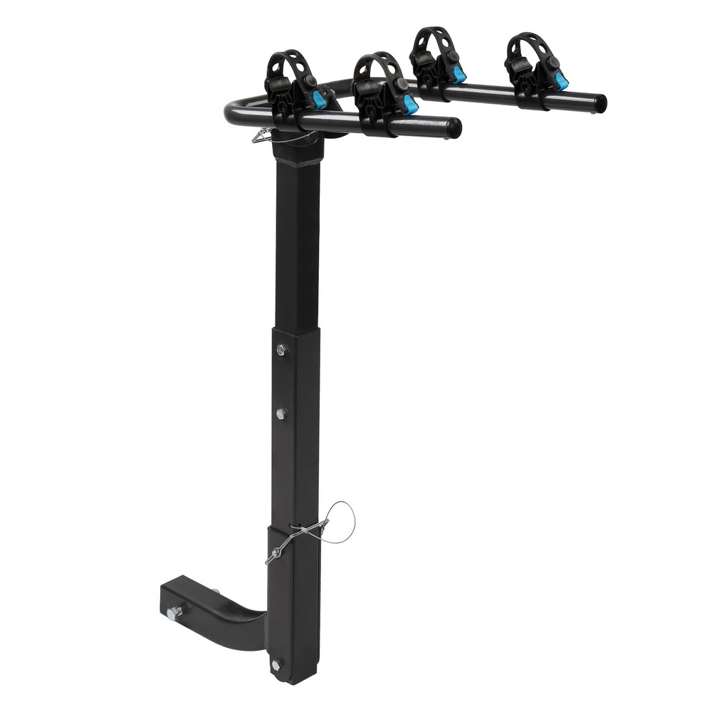 2-Bike Carrier Hanging Hitch Rack Foldable Transport Rack for Cars Trucks SUVs Black 