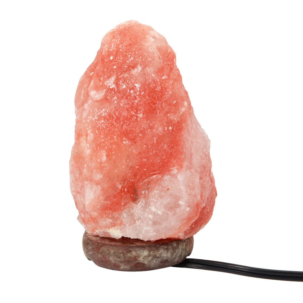 Premium Quality Himalayan Ionic Crystal Salt Rock Lamp with Dimmer Cable Cord Switch UK Socket 1-2kg - Natural