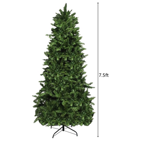 绿色 7.5ft 550灯 暖色8模式 1346枝头 圣诞树 美规 N101 美国-2