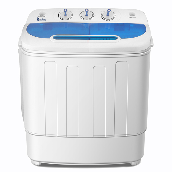 ETL标准美规 XPB46-RS4 13.4lbs 洗衣机 110V 550W 双桶带排水泵 塑料 蓝白 半自动-1