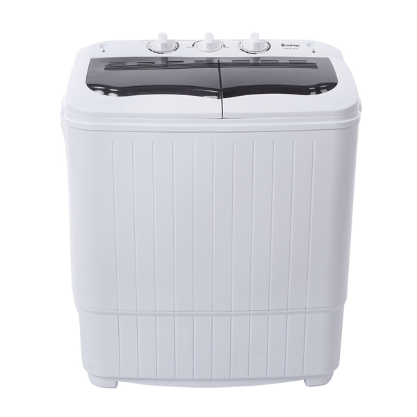 美规 XPB35-ZK35 14.3lbs 洗衣机 110V 360W 双桶 带排水泵 塑料 灰色盖板 带波浪 半自动-5