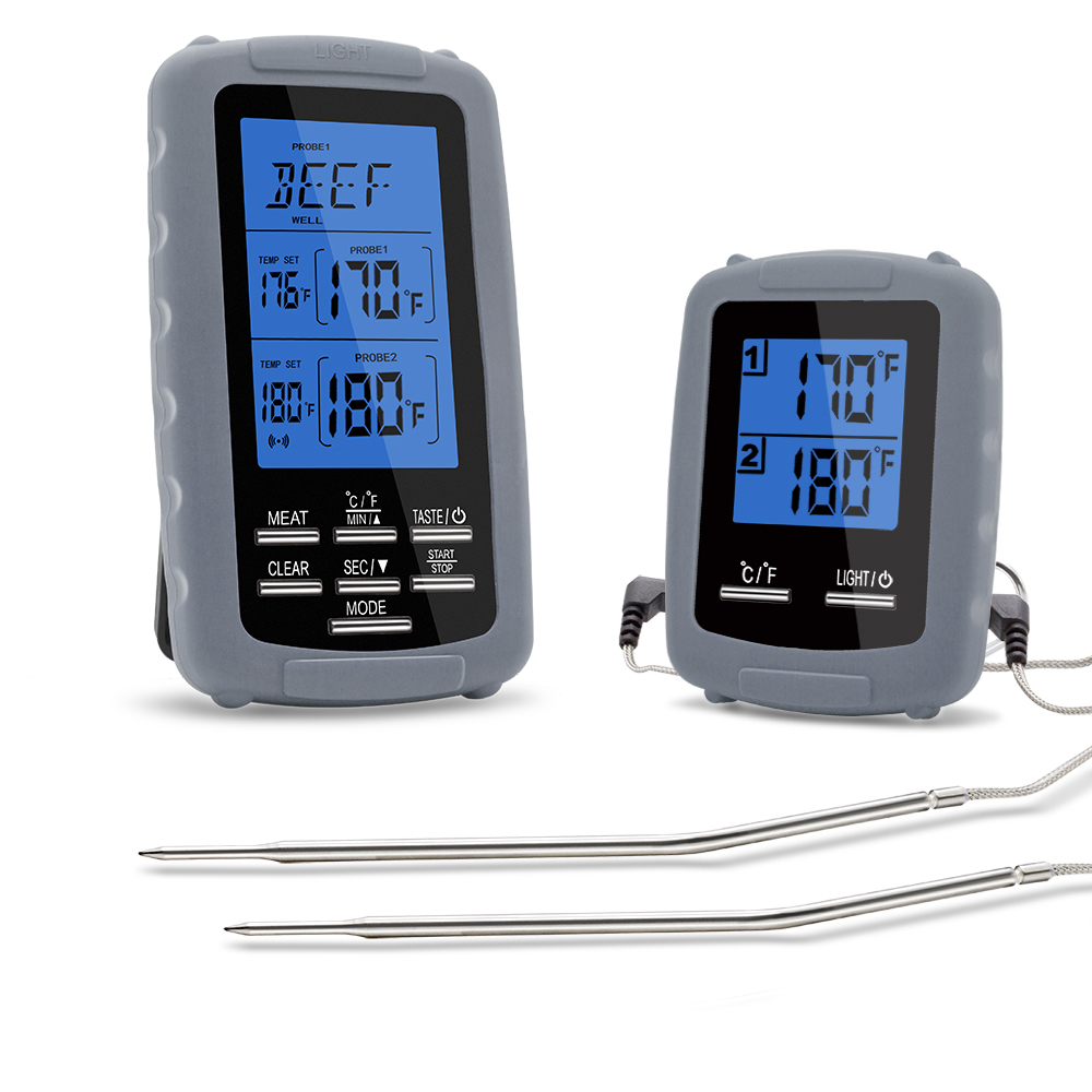 Wireless Digital Meat Thermometer with Dual Probe For BBQ Food Cooking