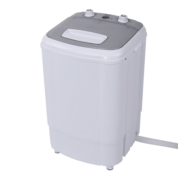 美规 XPB38-ZK3 10lbs 洗衣机 110V 370W 洗脱一体 带排水泵 塑料 灰色盖板 半自动-10