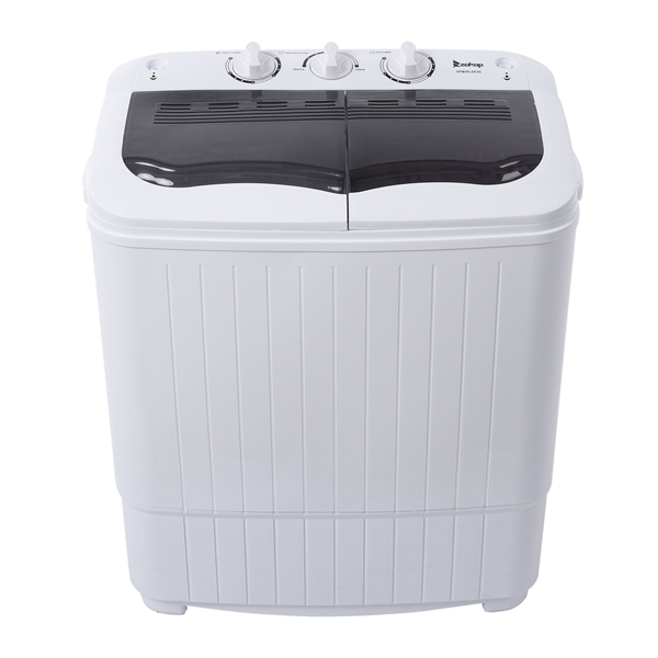 美规 XPB35-ZK35 14.3Lbs 洗衣机 110V 360W 双桶 塑料 灰色盖板 半自动-2