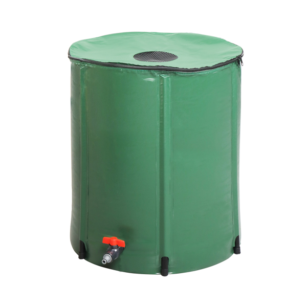 50gal 绿色 PVC 集雨桶 带刻度 N002-2