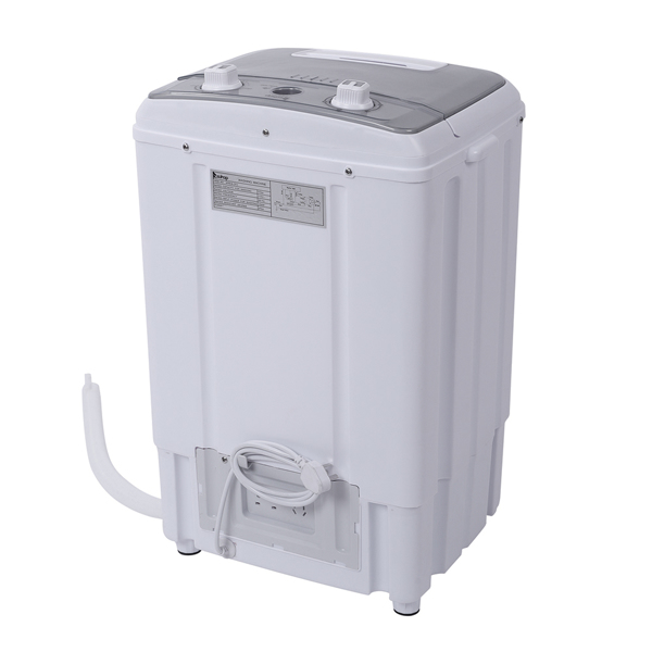 美规 XPB38-ZK3 10lbs 洗衣机 110V 370W 洗脱一体 带排水泵 塑料 灰色盖板 半自动-15