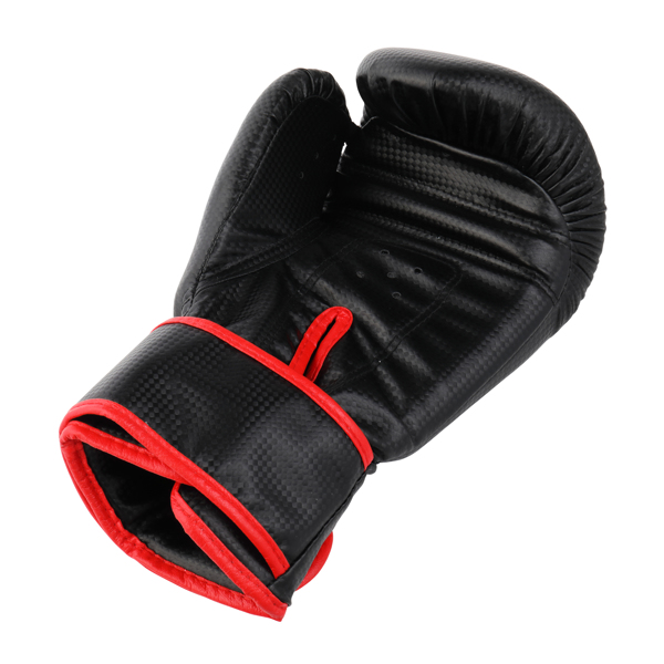 12Oz 黑色 PVC+压缩海绵 拳击手套 搏击训练 N001-20