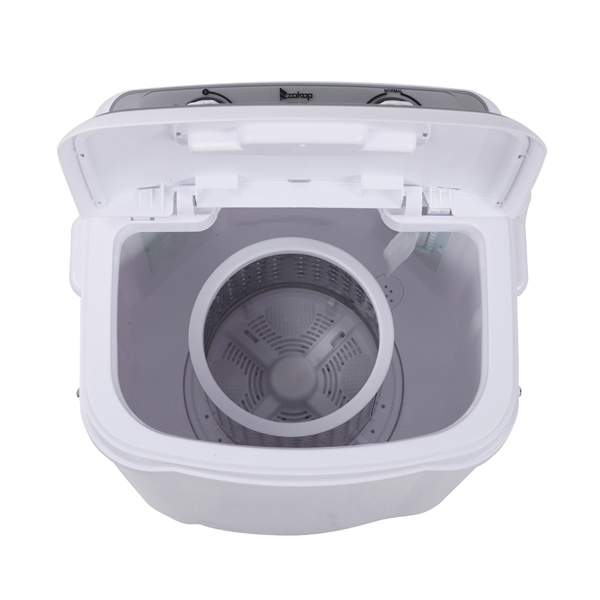美规 XPB38-ZK3 10lbs 洗衣机 110V 370W 洗脱一体 带排水泵 塑料 灰色盖板 半自动-17