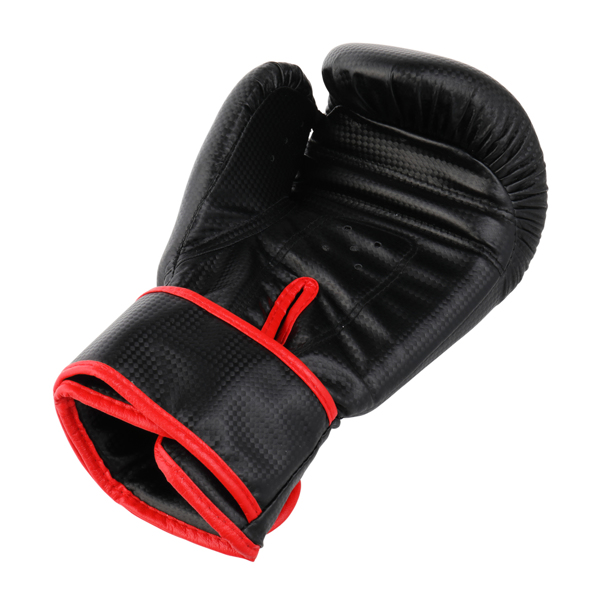 12Oz 黑色 PVC+压缩海绵 拳击手套 搏击训练 N001-3