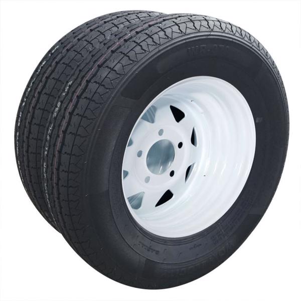 ZY ST175/80R13 5Lug 6PR White Rim QM078*2 车轮 MP-5