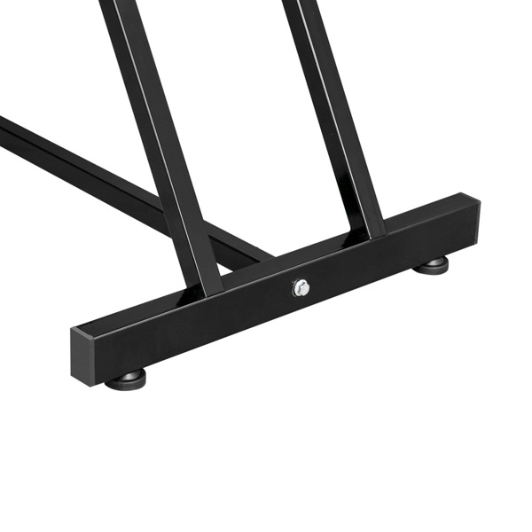 PVC皮铁框架 73in 靠背腿角度可调 带小凳 美容床 黑色 HZ015-15