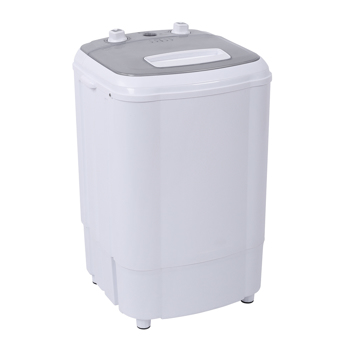 美规 XPB38-ZK3 10lbs 洗衣机 110V 370W 洗脱一体 带排水泵 塑料 灰色盖板 半自动